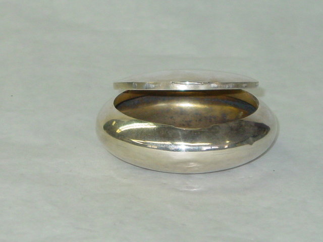Antique oval shaped snuff box Birmingham 1914