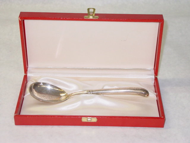 Antique baby spoon Denmark 1897