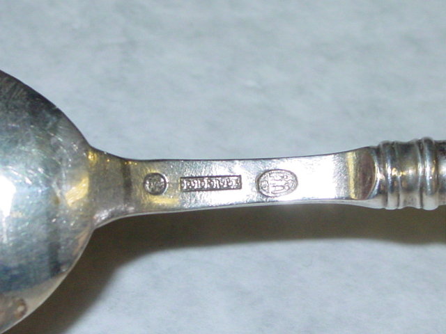 Antique baby spoon Denmark 1897