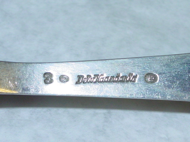 Antique dessert serving spoon Denmark 1930