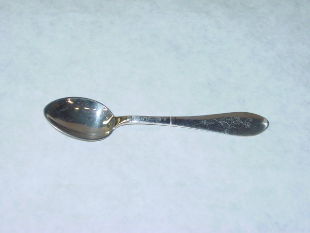 Antique tea spoons set Denmark 1934