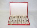 Antique dessert forks set Denmark 1934