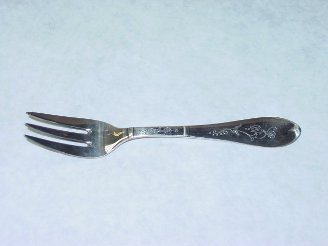 Antique dessert forks set Denmark 1934