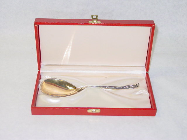 Antique baptismal spoon Denmark 1900