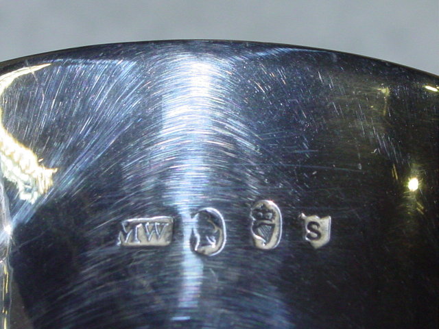 Antique pair cups George III Dublin 1790