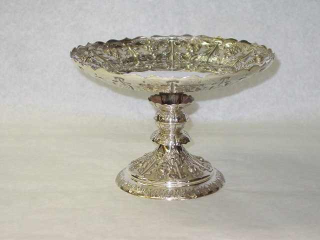 Antique pair compotes Victorian London 1880