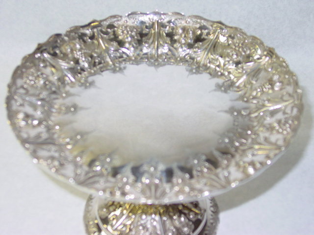 Antique pair compotes Victorian London 1880