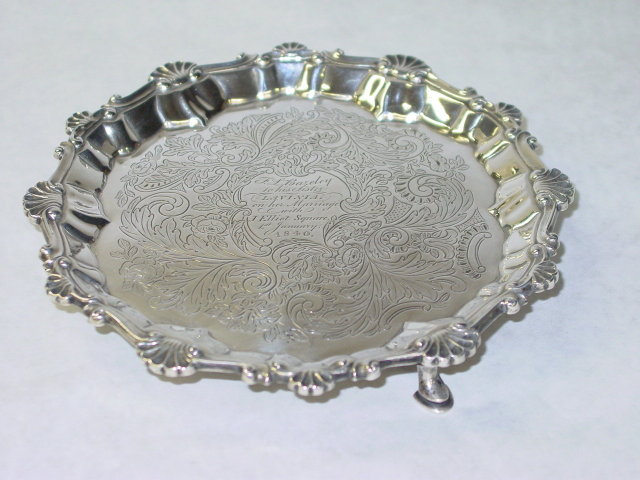 Antique salver George III London 1773
