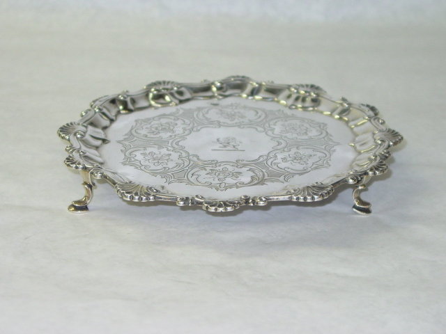 Antique salver George II London 1757