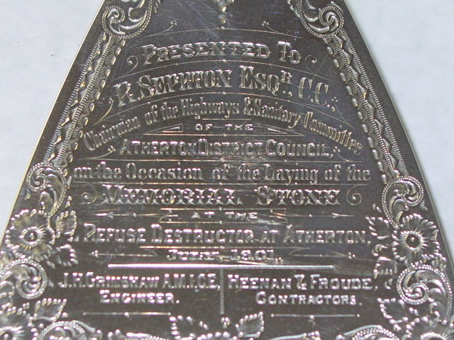 Antique commemorative trowel London 1894