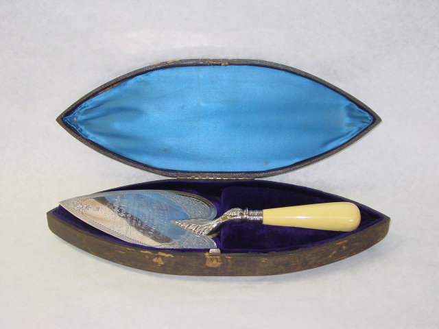 Antique commemorative trowel Victorian Birmingham 1883