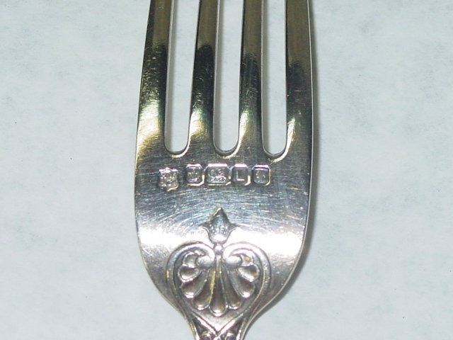 Antique baby cutlery set Victorian Sheffield 1878