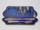 Antique fish serving set Victorian Sheffield 1868