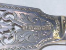 Antique fish serving set Victorian Sheffield 1868