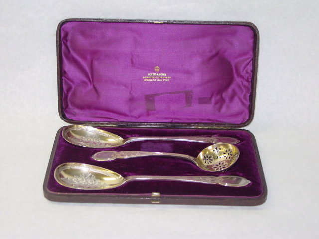 Antique cutlery serving set Victorian Newcastle 1878