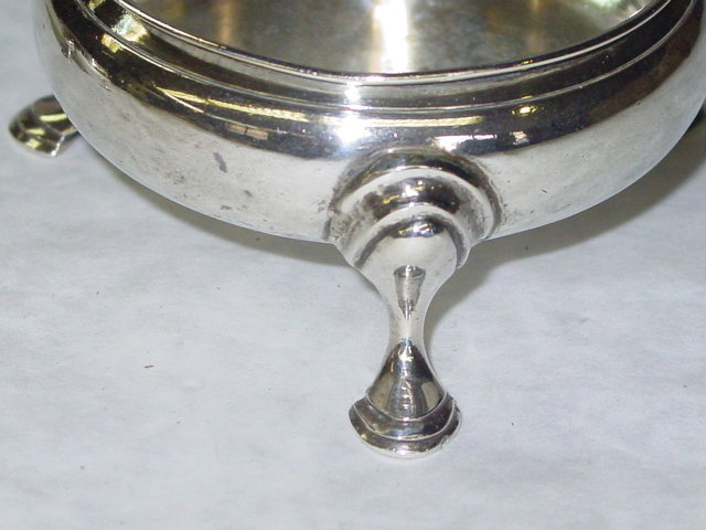 Antique pair salt cellars George III London 1760