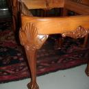 6 Burled Walnut and Chestnut Carved Chairs