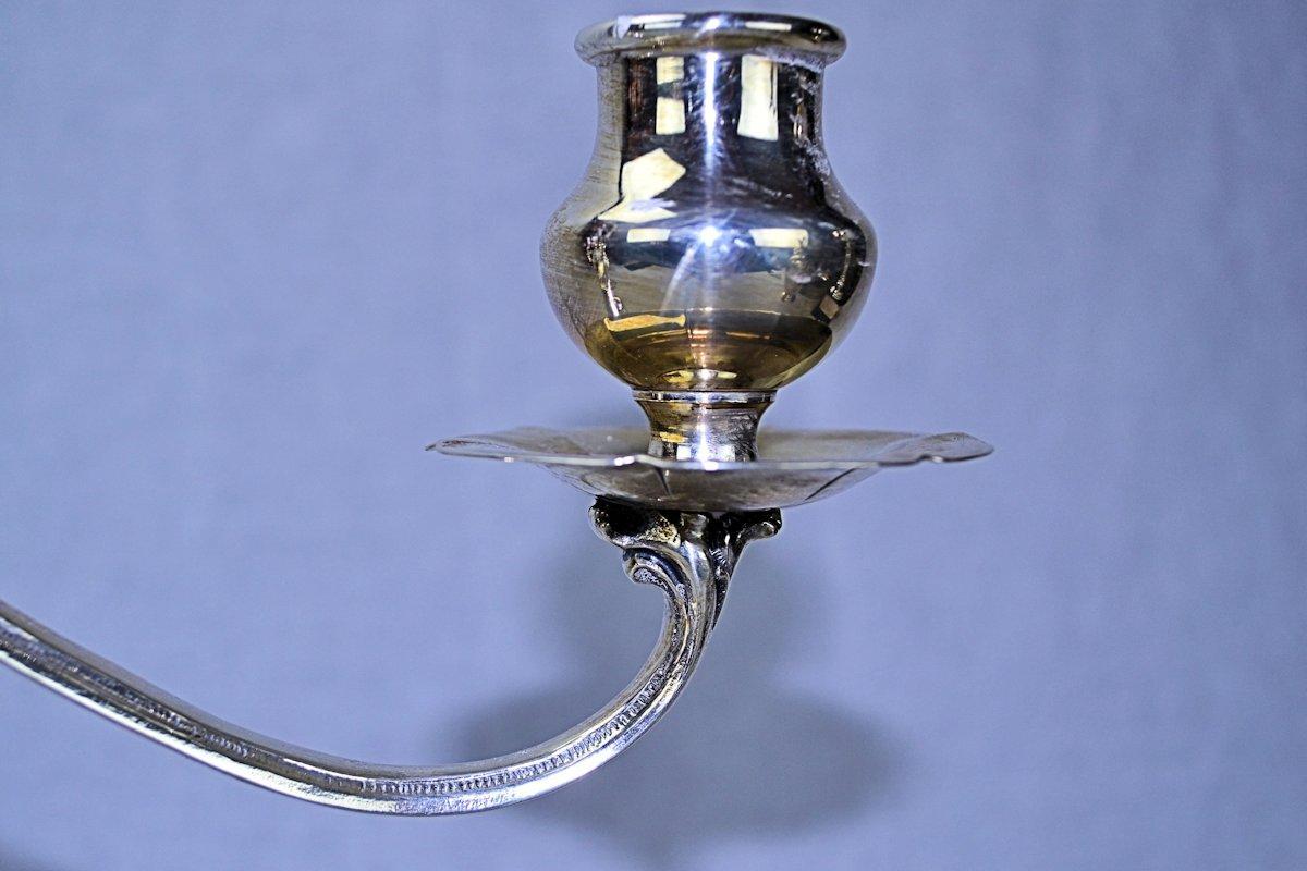 Sterling & Welch Sterling Silver Art Nouveau Candelabra