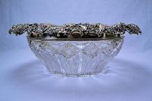 Redlich Sterling Silver Cut Glass Punch Bowl