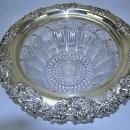 Redlich Sterling Silver Cut Glass Punch Bowl