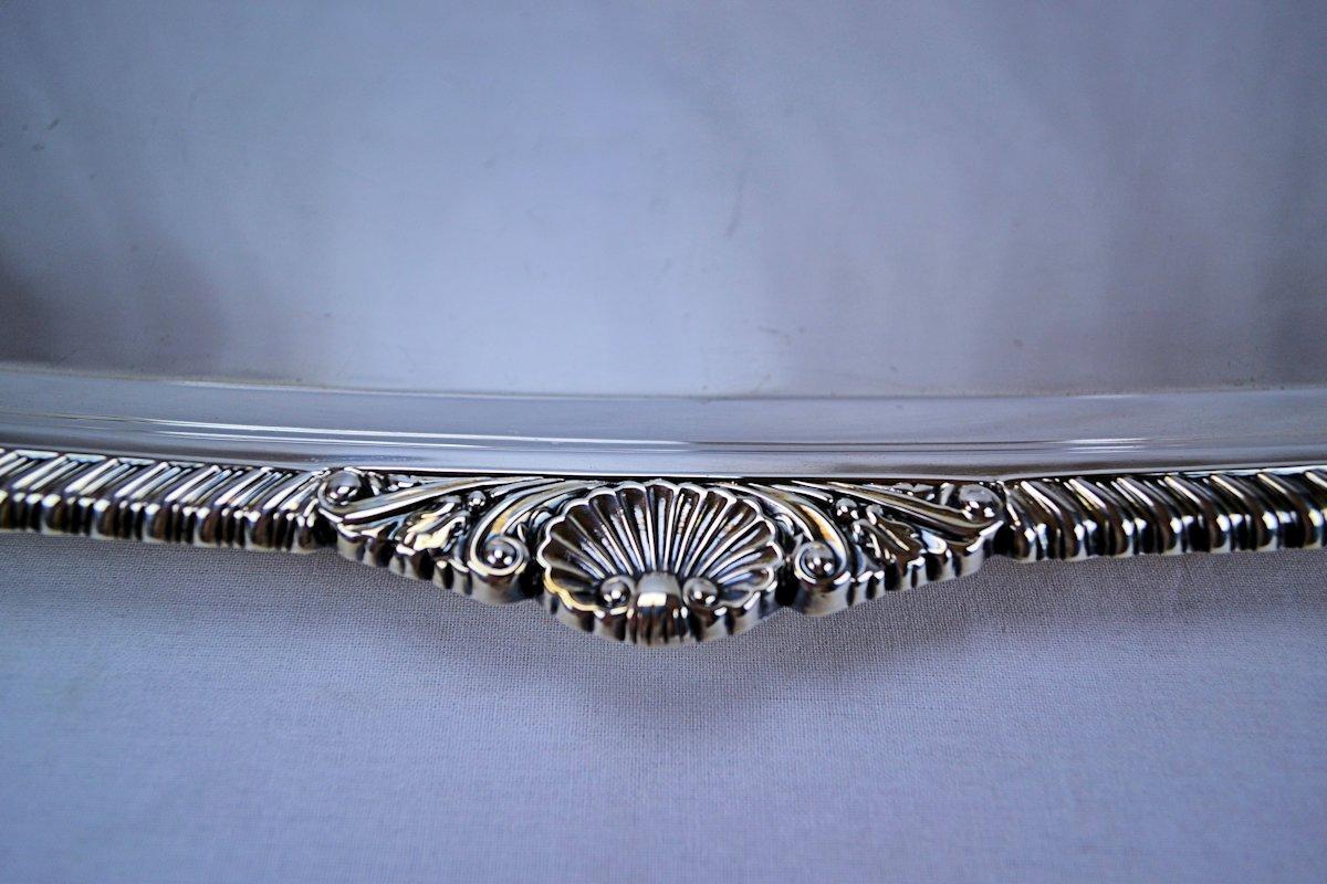 Charles Boyton English Sterling Silver Regency Waiter Tray