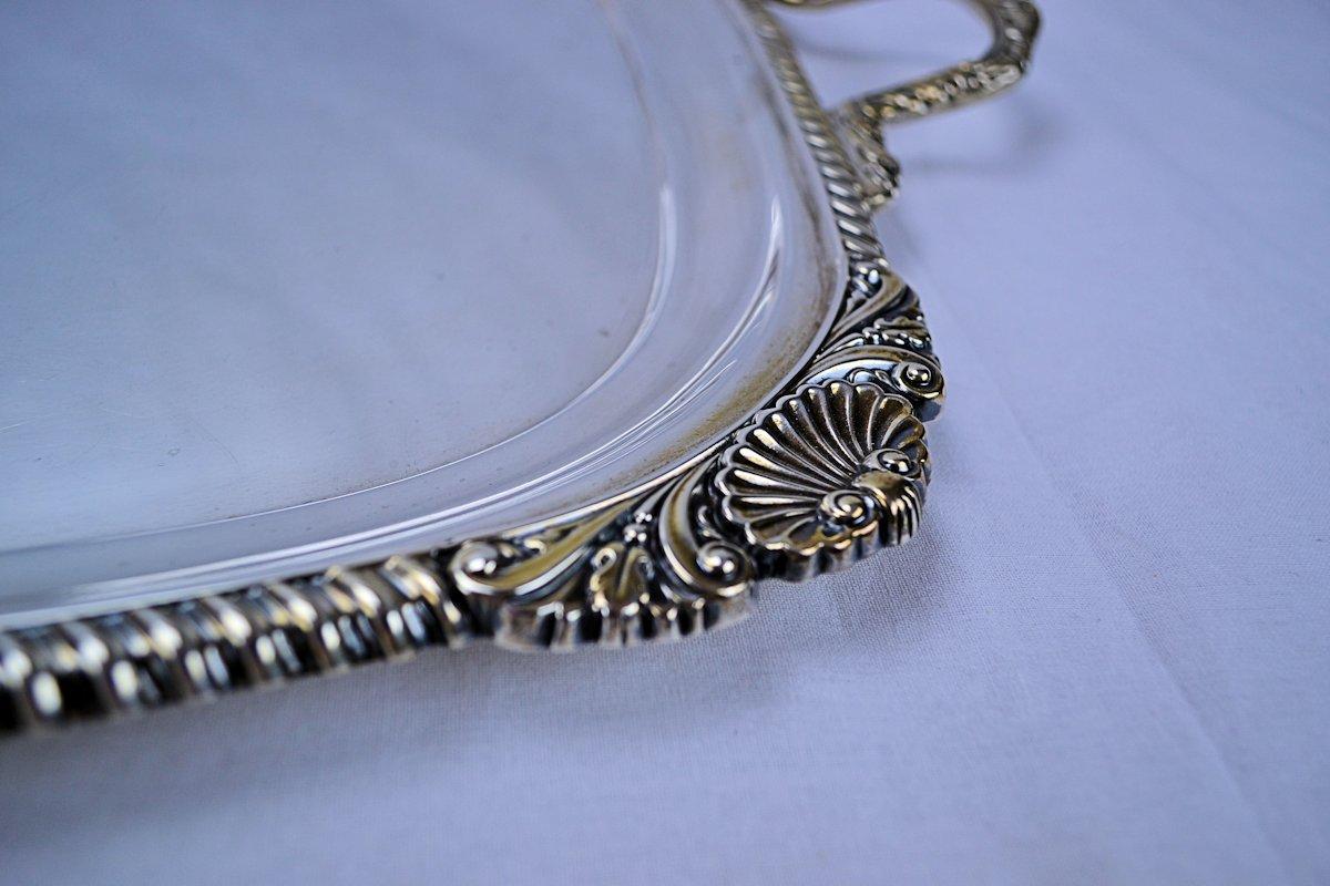Charles Boyton English Sterling Silver Regency Waiter Tray