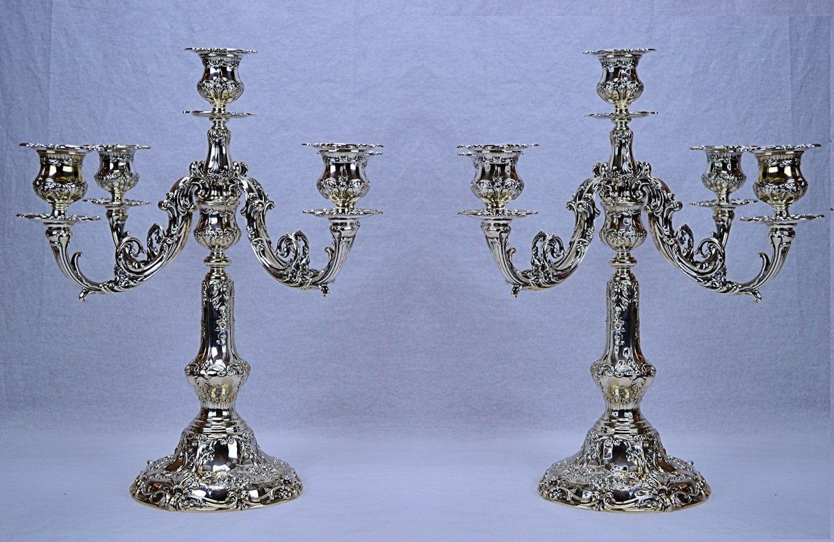 Gorham Chantilly Sterling Silver Candelabra (Pair)