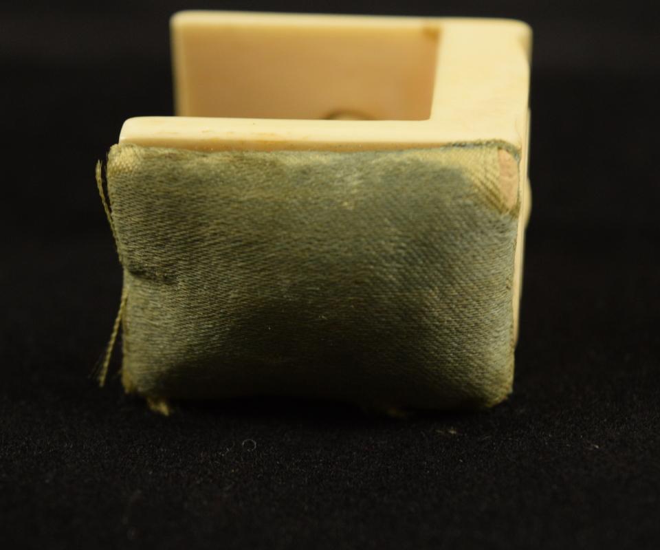 Antique Pre-Ban Ivory Sewing Collectible - Pincushion Clamp