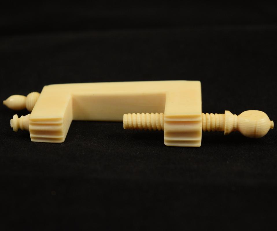 Antique Pre-Ban Ivory Sewing Collectible - Clamp