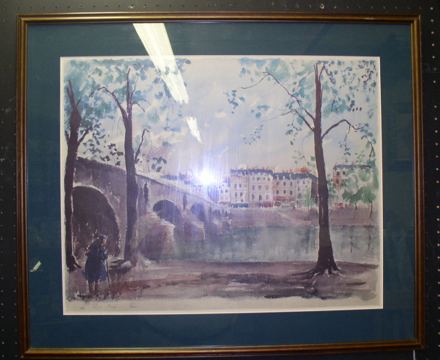 Guy de Neyrac Watercolor, Listed Artist