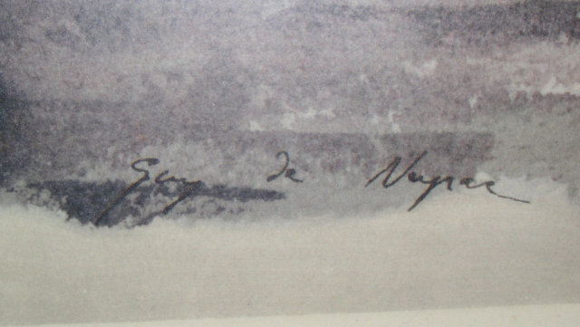 Guy de Neyrac Watercolor, Listed Artist