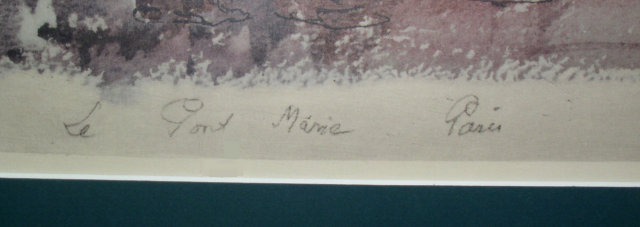 Guy de Neyrac Watercolor, Listed Artist