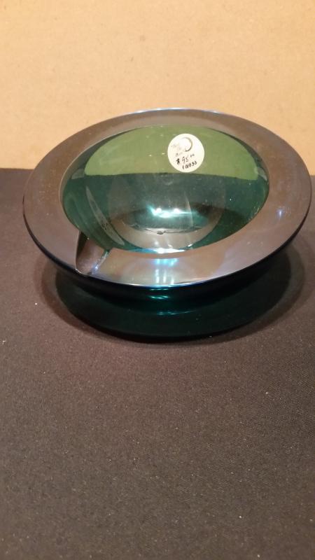 Glass Dark Blue Murano Ashtray