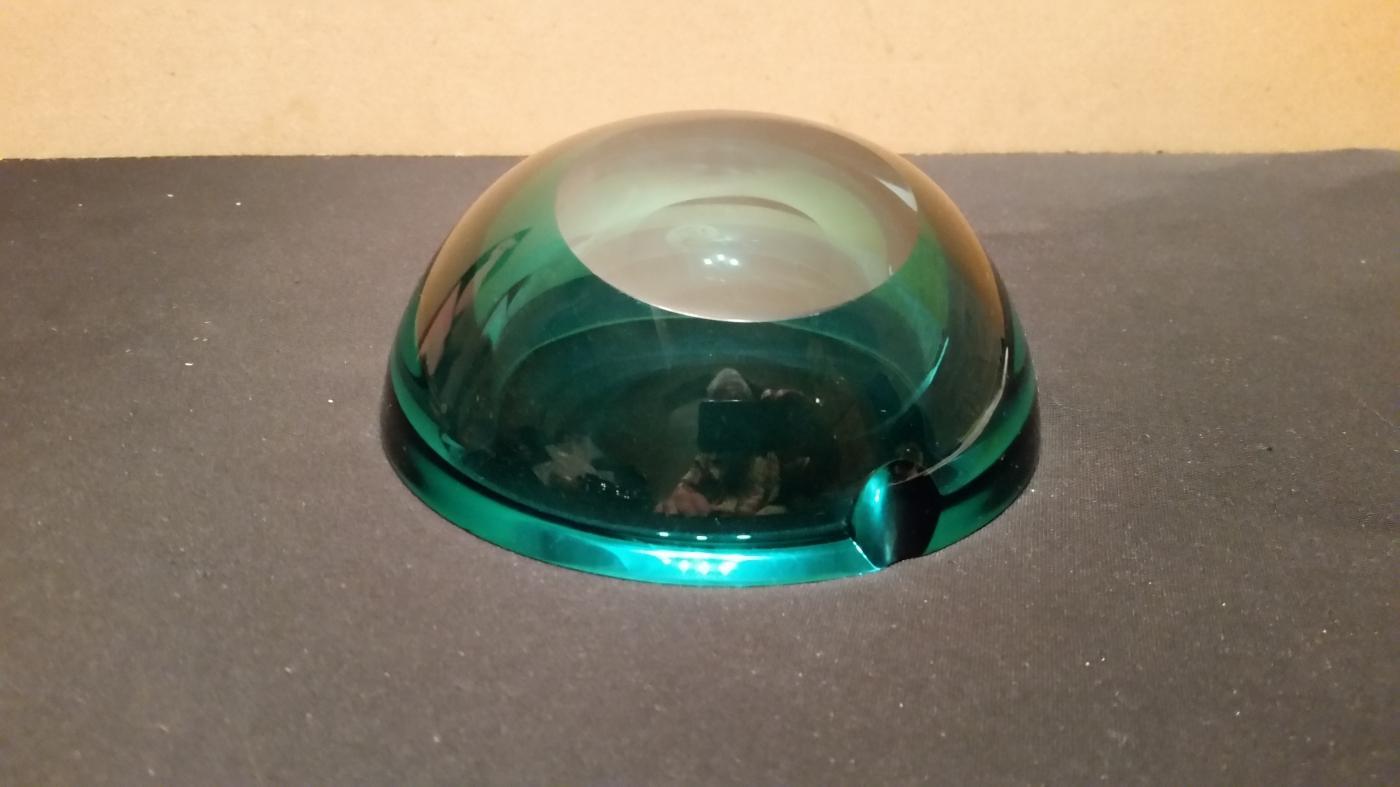 Glass Dark Blue Murano Ashtray