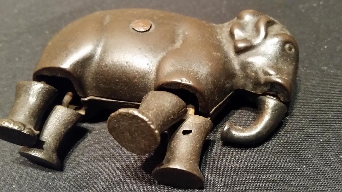 Ives Cast Iron Crawling Elephand 1873