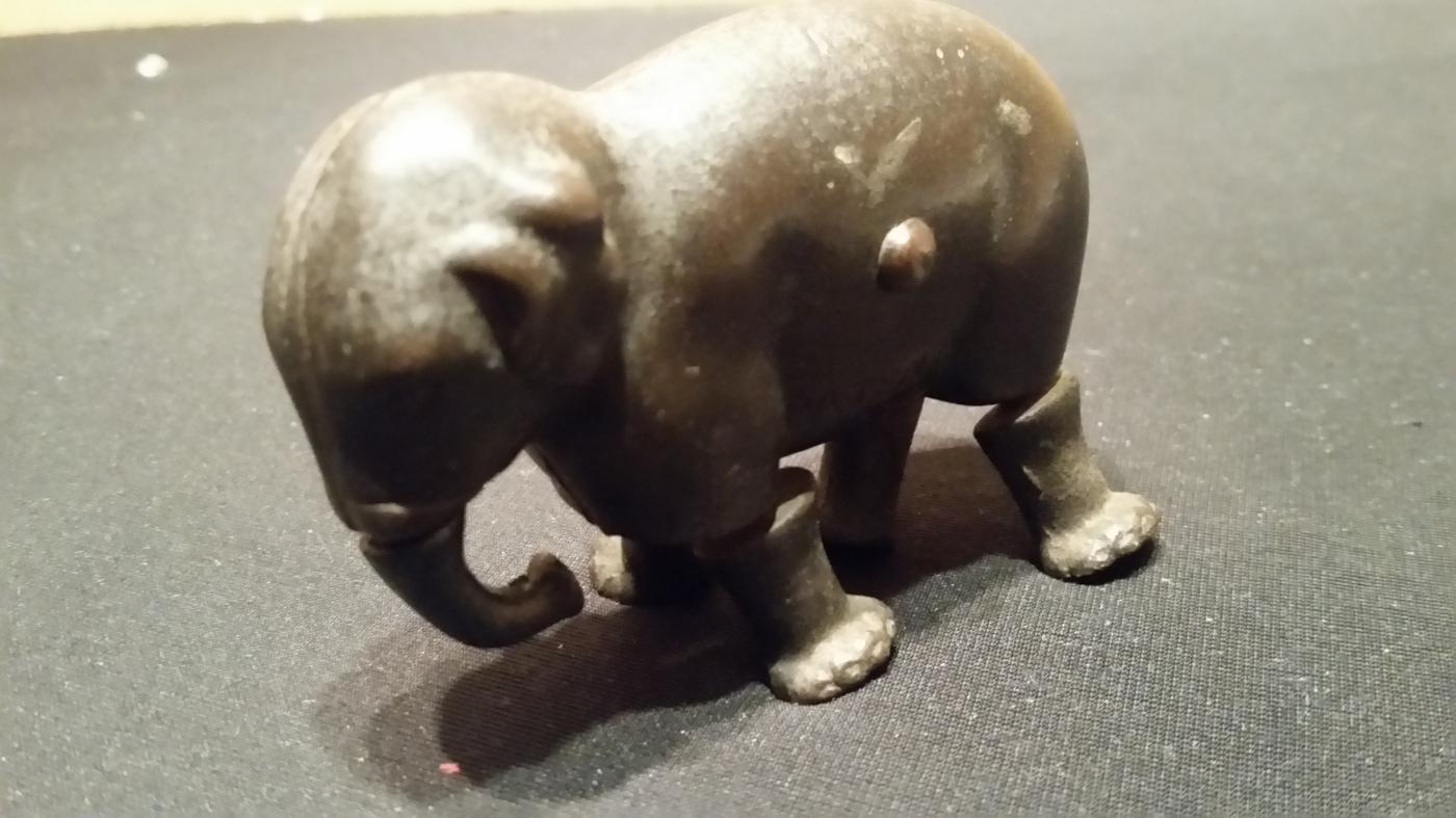 Ives Cast Iron Crawling Elephand 1873
