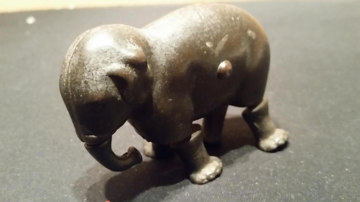 Ives Cast Iron Crawling Elephand 1873