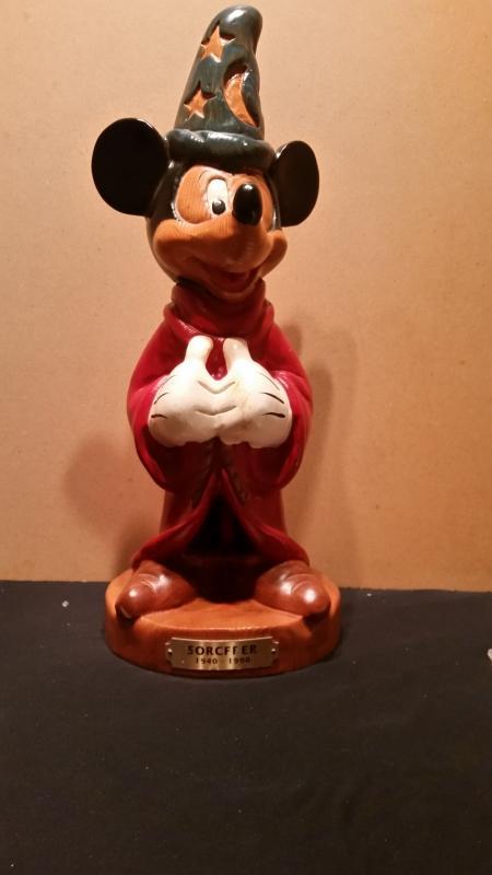 Mickey Mouse Sorcerer Hand Carved Wood