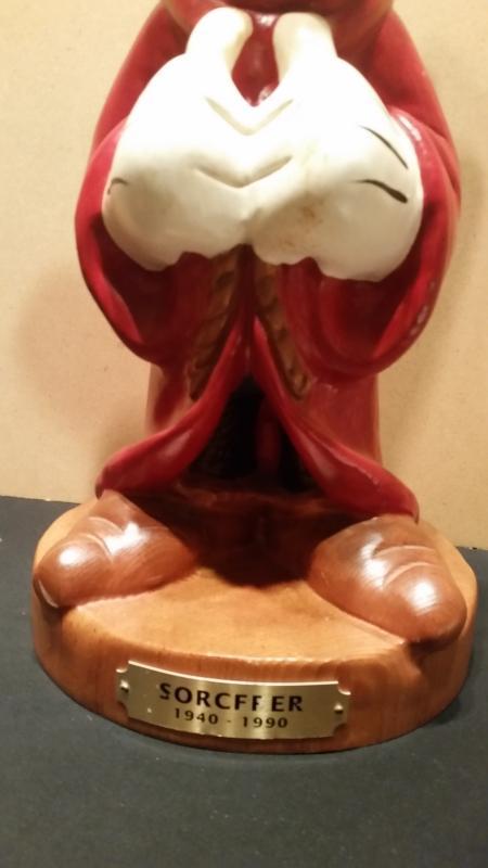 Mickey Mouse Sorcerer Hand Carved Wood