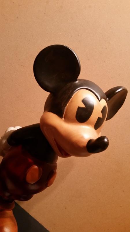 Michey Mouse Hand Carved Wood 18 Inches Tall
