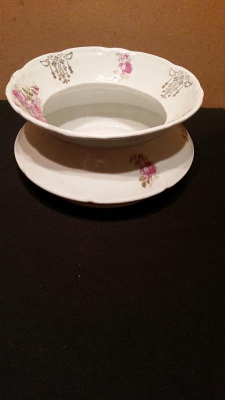 Spittoon Ladys German Porcelain