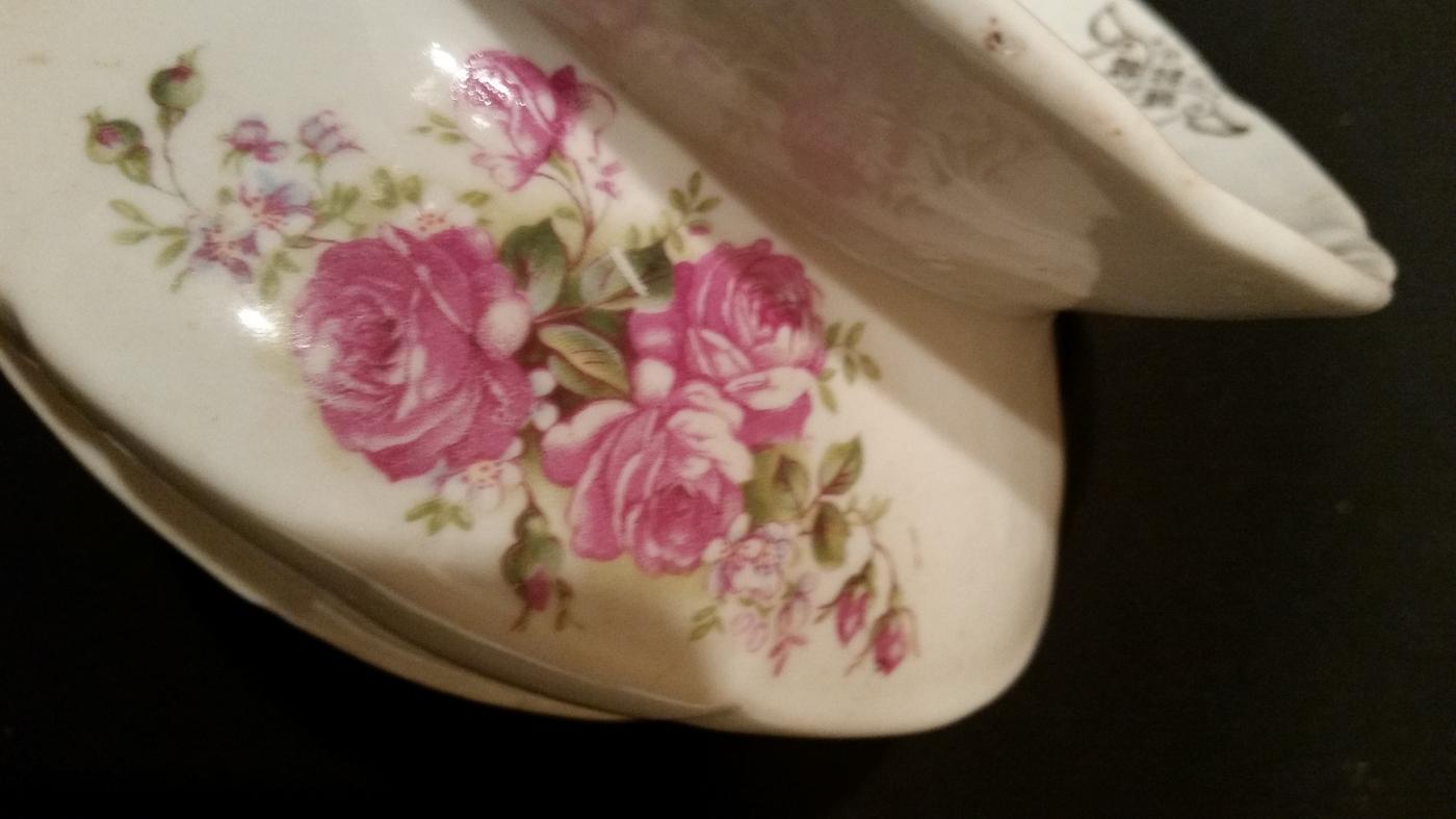 Spittoon Ladys German Porcelain