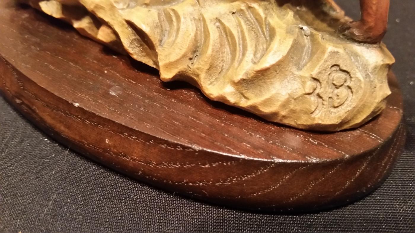 Anri Fox Hand Carved Wood by Gunther Granger