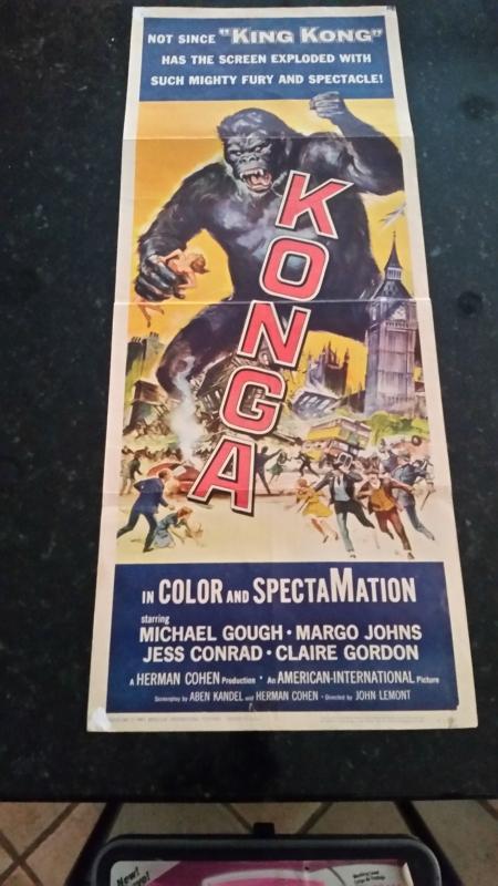 Movie Poster Insert 1961 Konga