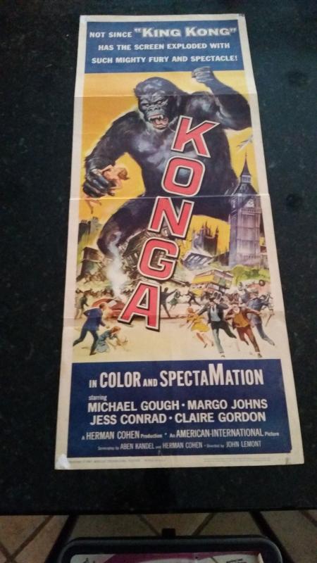 Movie Poster Insert 1961 Konga