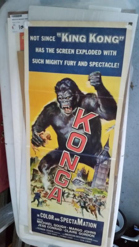 Movie Poster Insert 1961 Konga