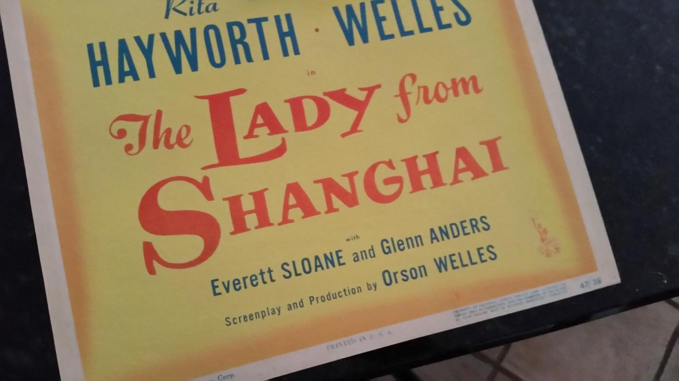 Movie Poster Insert The Lady From Shanghai 1947