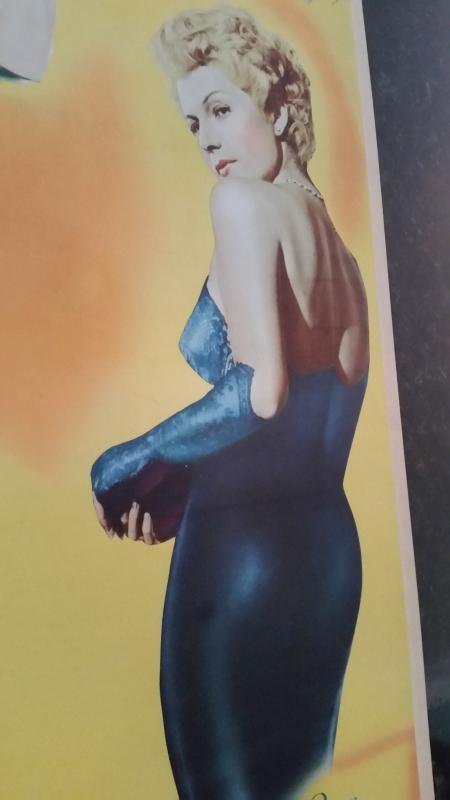 Movie Poster Insert The Lady From Shanghai 1947