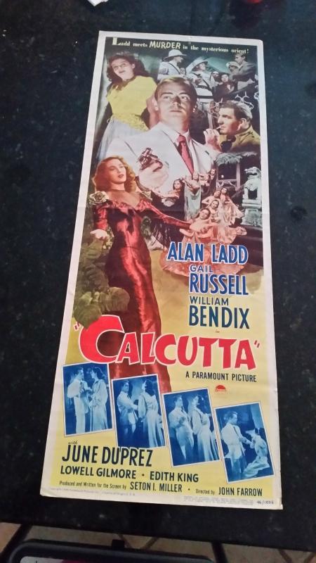 Movie Poster Calcutta 1946 Alan Ladd