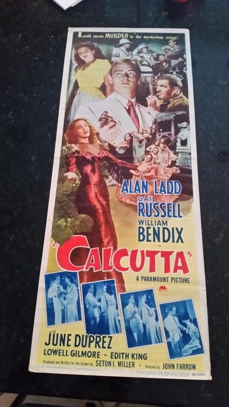 Movie Poster Calcutta 1946 Alan Ladd